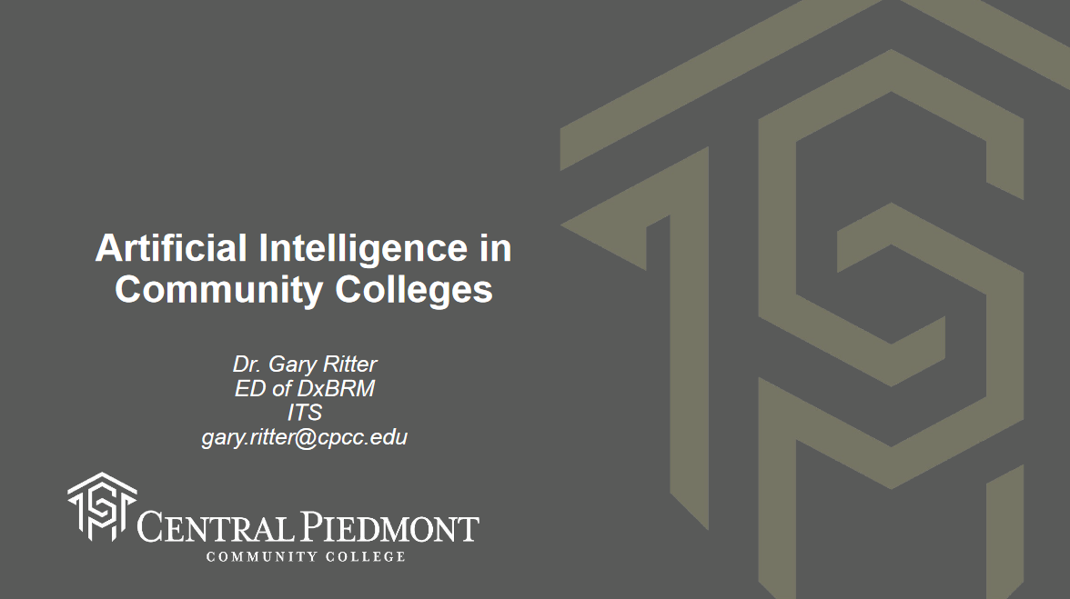 Artificial Intelligence in Community Colleges