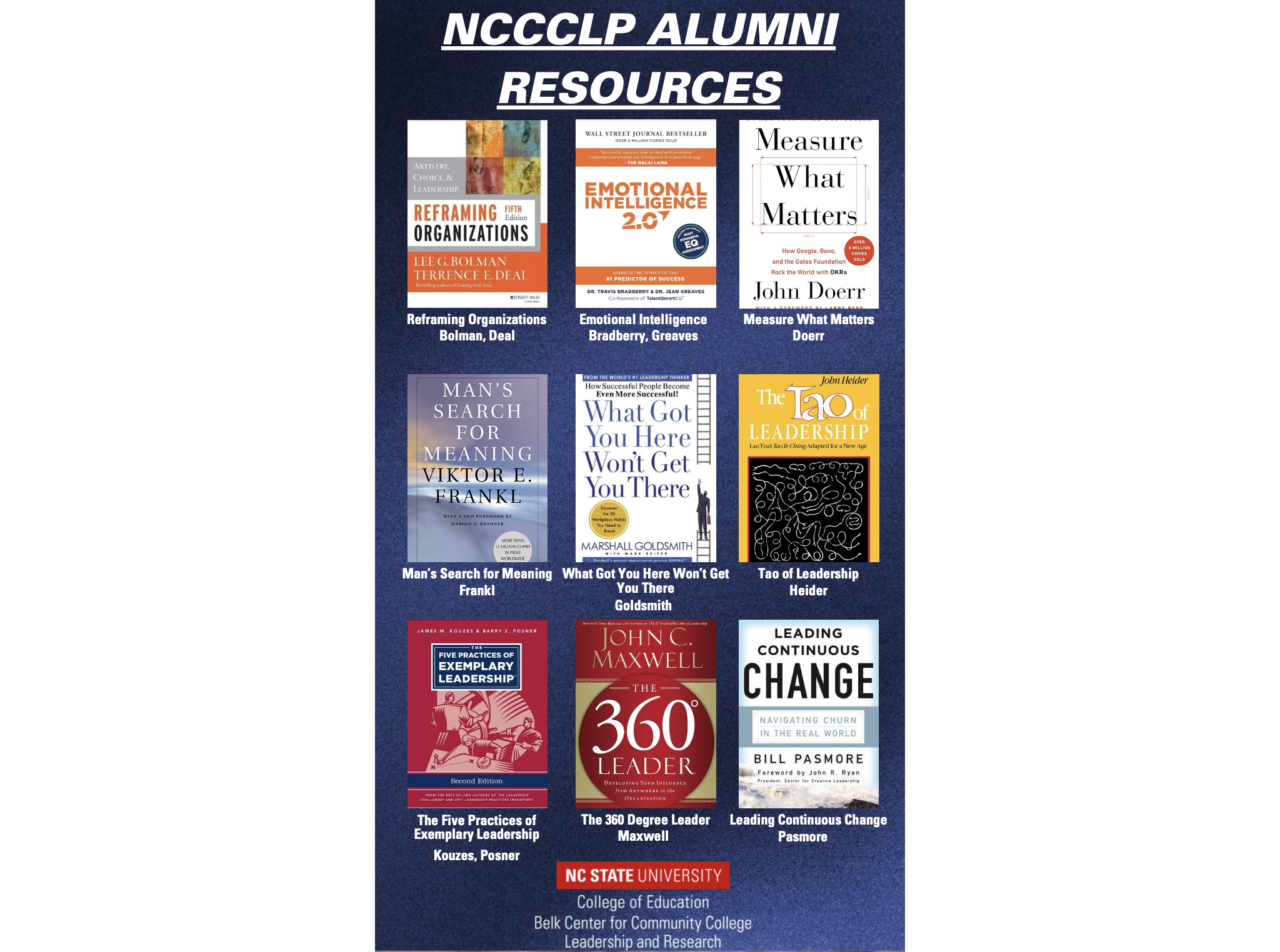 NCCCLP Leadership Resources